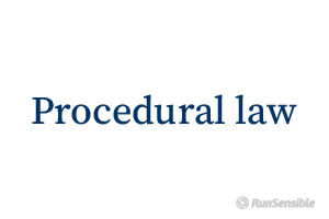 Procedural Law Definition