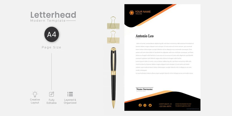 Advocate letterhead